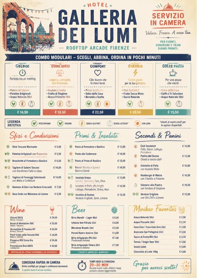 Convention Quick room-service-menu menu template preview