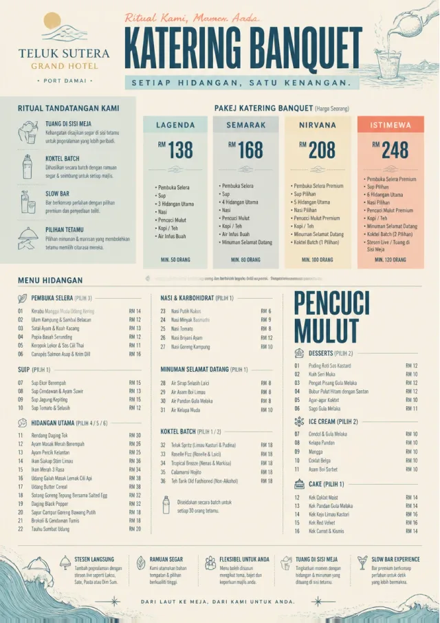 Banquet Catering room-service-menu menu template preview