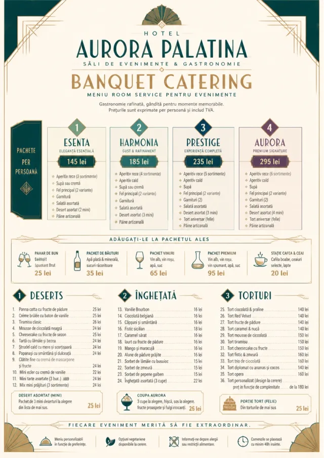 Banquet Catering room-service-menu menu template preview