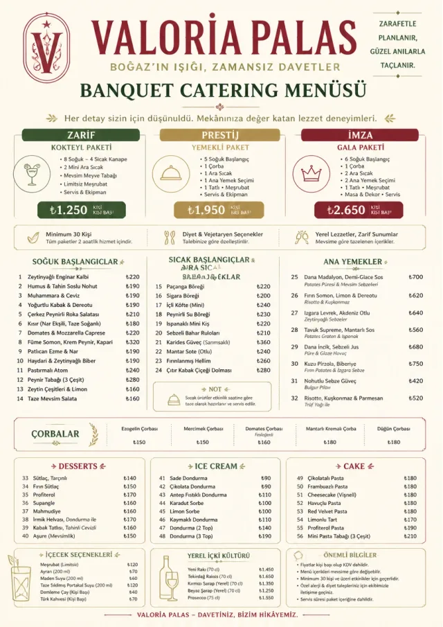 Banquet Catering room-service-menu menu template preview