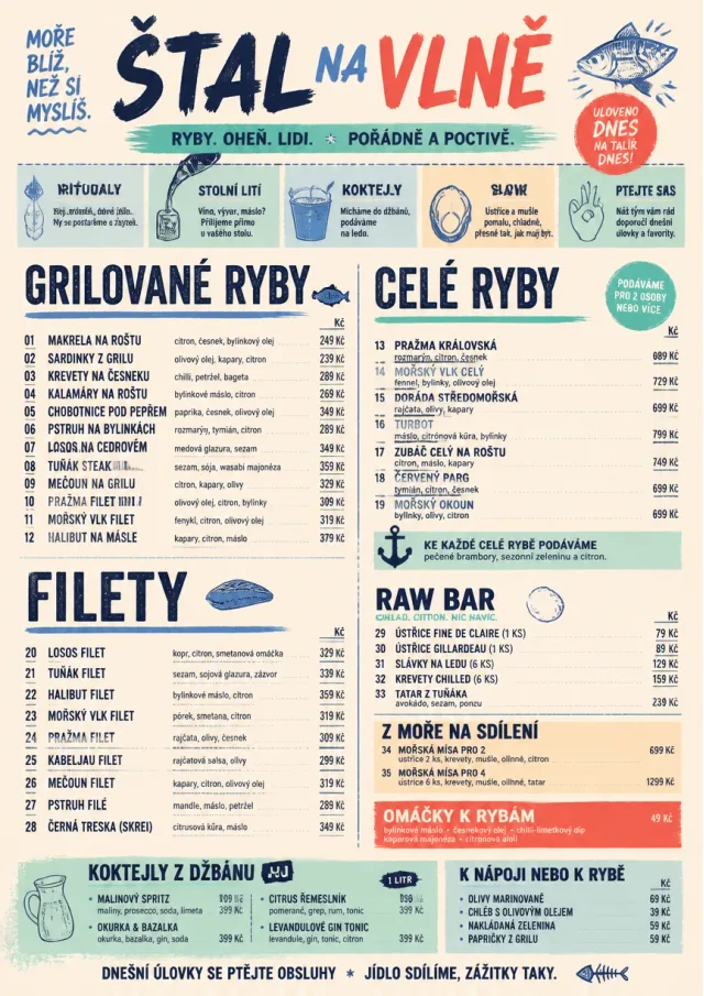Street Stall Energy seafood-menu menu template preview