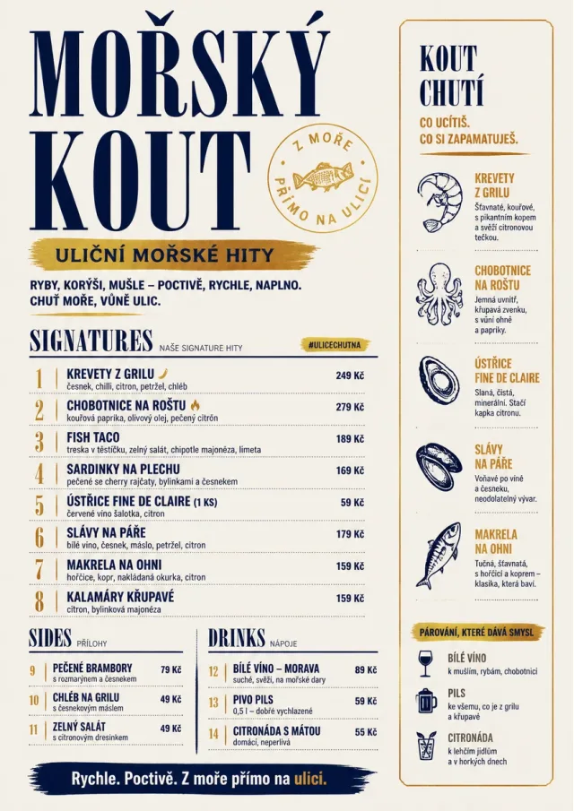 Street Stall Flyer seafood-menu menu template preview