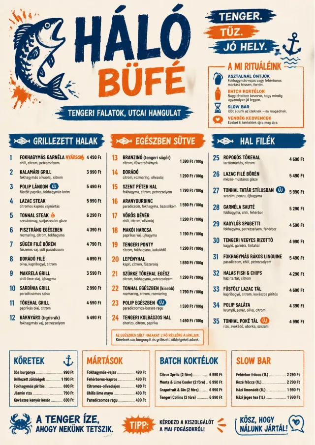 Street Stall Energy seafood-menu menu template preview