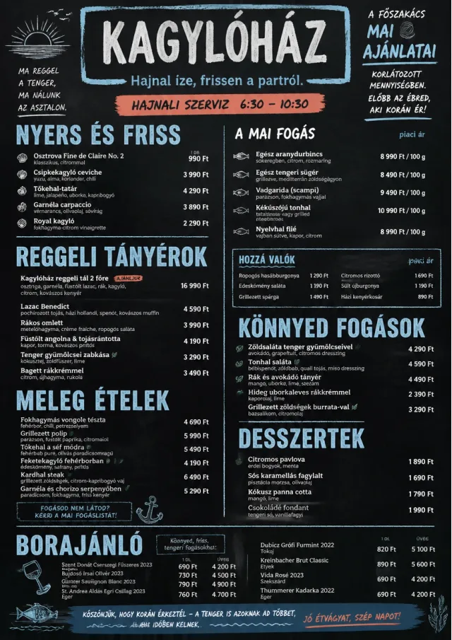 Chef Specials Board seafood-menu menu template preview