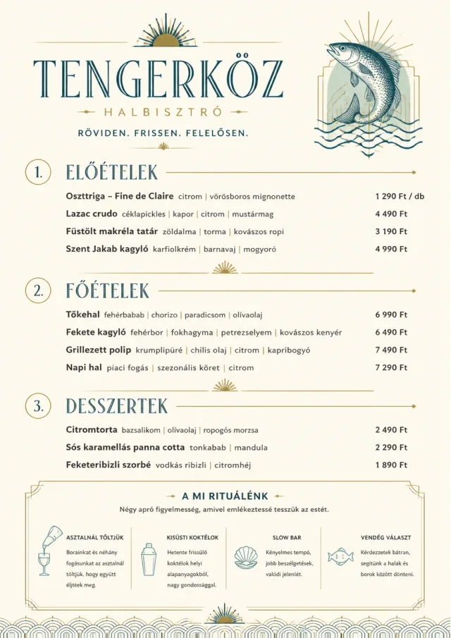 Chef Carte Brève seafood-menu menu template preview