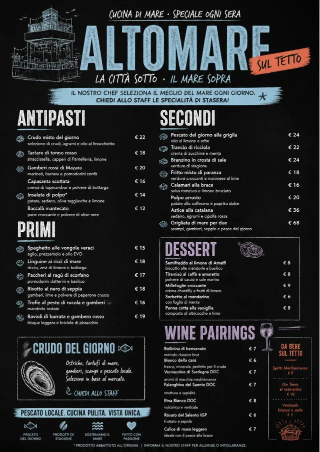 Chef Specials Board seafood-menu menu template preview