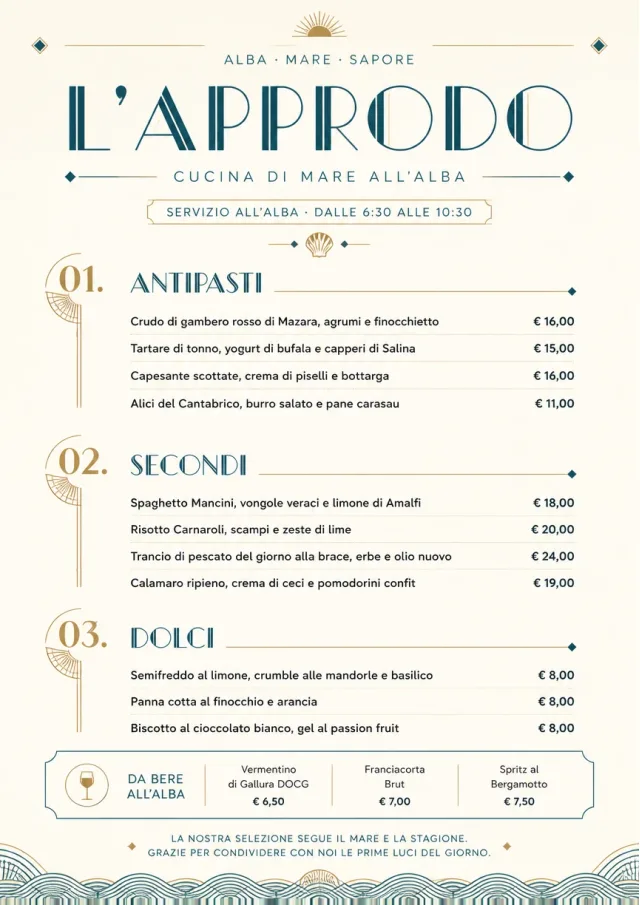 Chef Carte Brève seafood-menu menu template preview