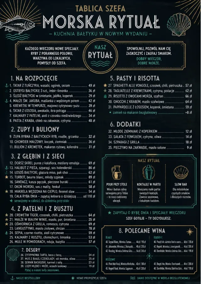 Chef Specials Board seafood-menu menu template preview