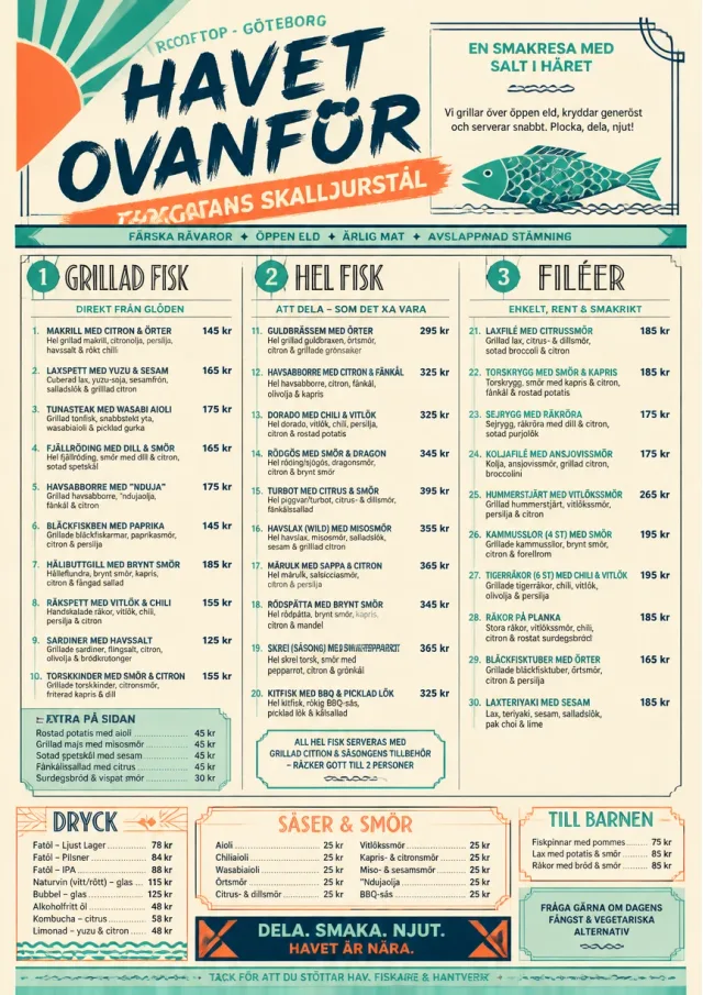 Street Stall Energy seafood-menu menu template preview