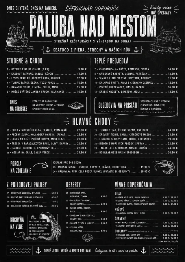 Chef Specials Board seafood-menu menu template preview
