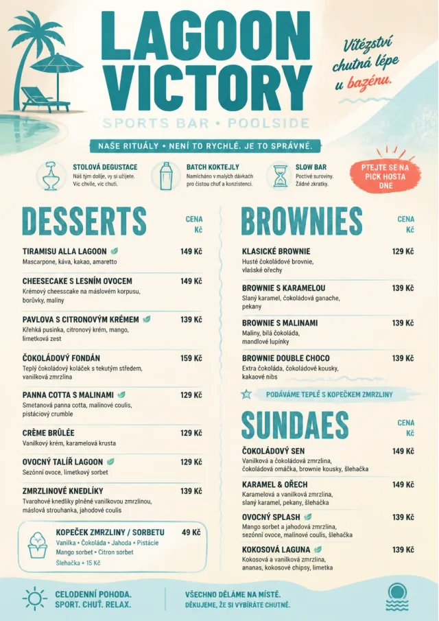 Resort Poolside sports-bar-menu menu template preview