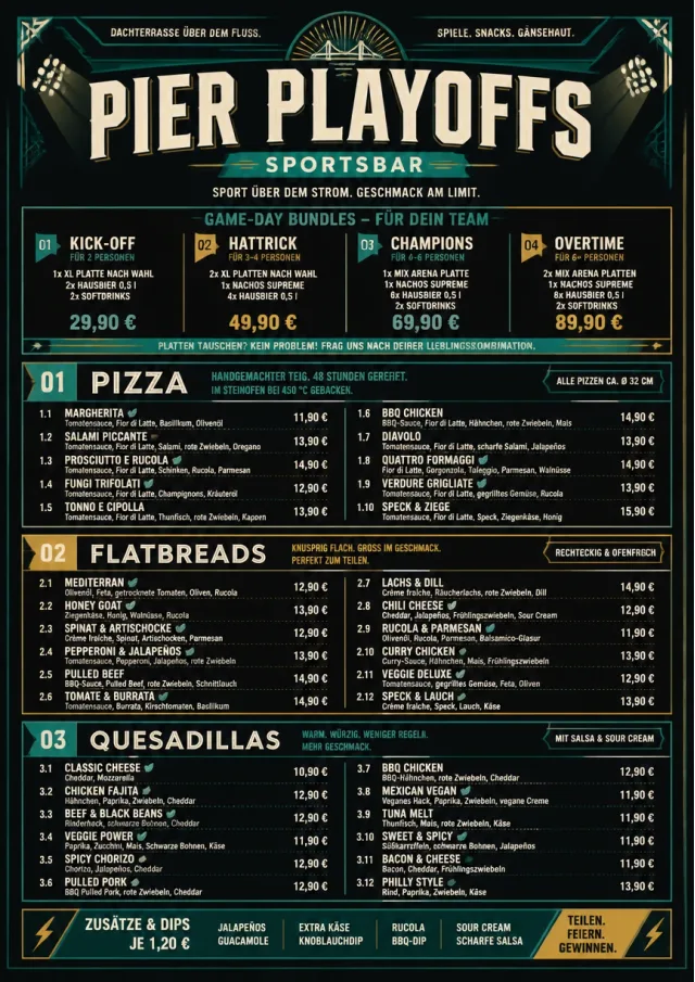 Sports Arena Energy sports-bar-menu menu template preview