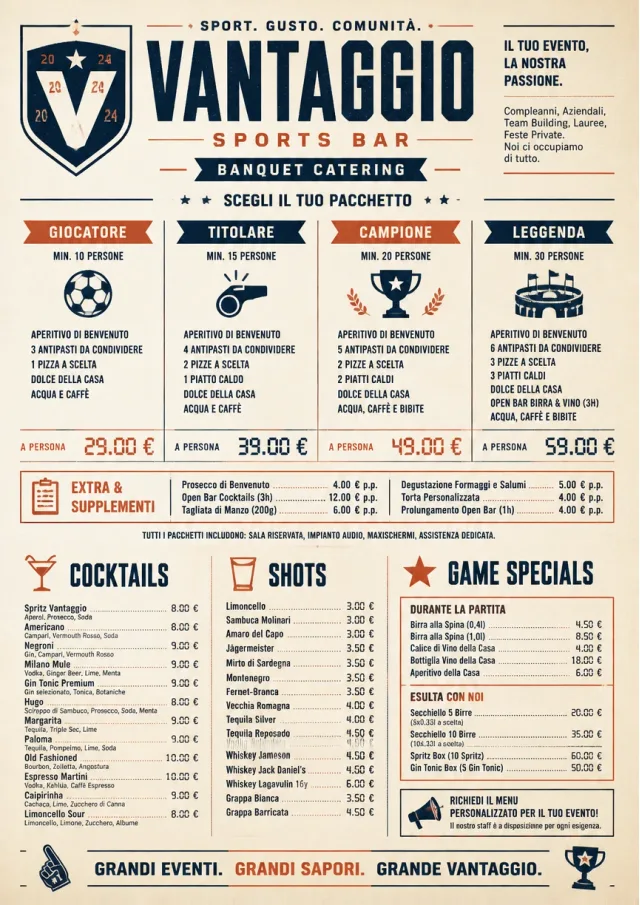 Banquet Catering sports-bar-menu menu template preview