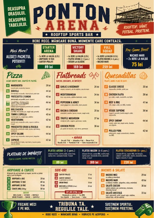 Sports Arena Energy sports-bar-menu menu template preview