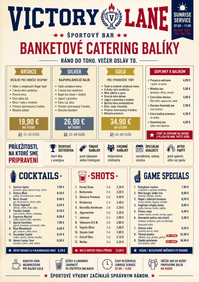 Banquet Catering sports-bar-menu menu template preview