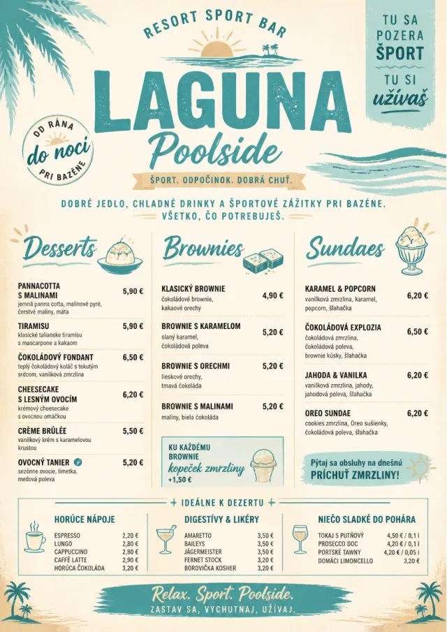 Resort Poolside sports-bar-menu menu template preview