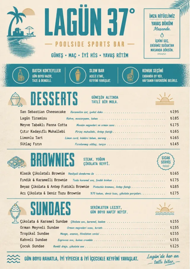 Resort Poolside sports-bar-menu menu template preview