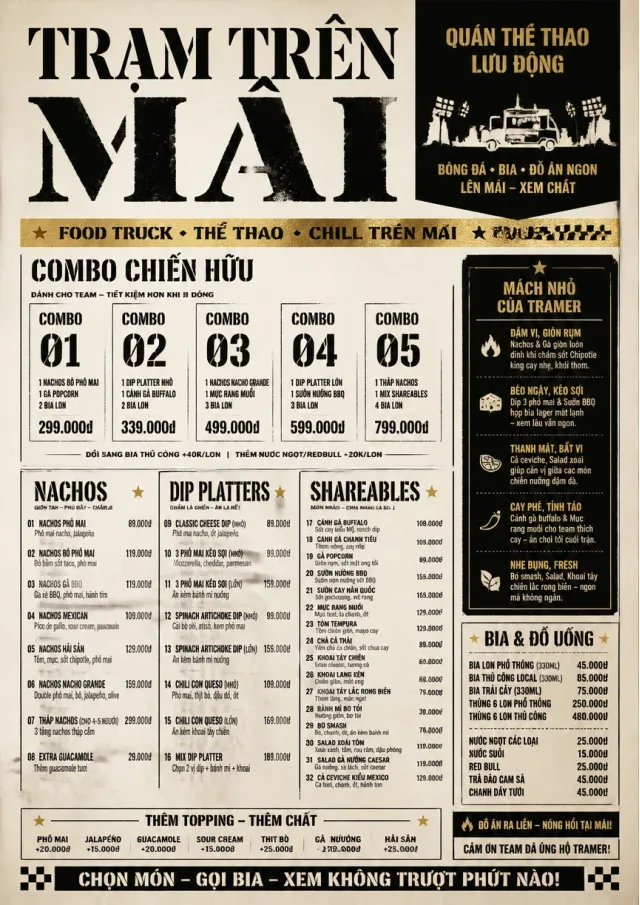 Food Truck Bold sports-bar-menu menu template preview