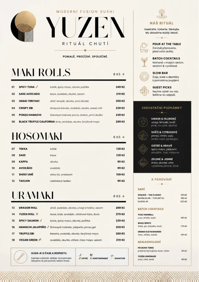 Modern Fusion sushi-menu menu template preview