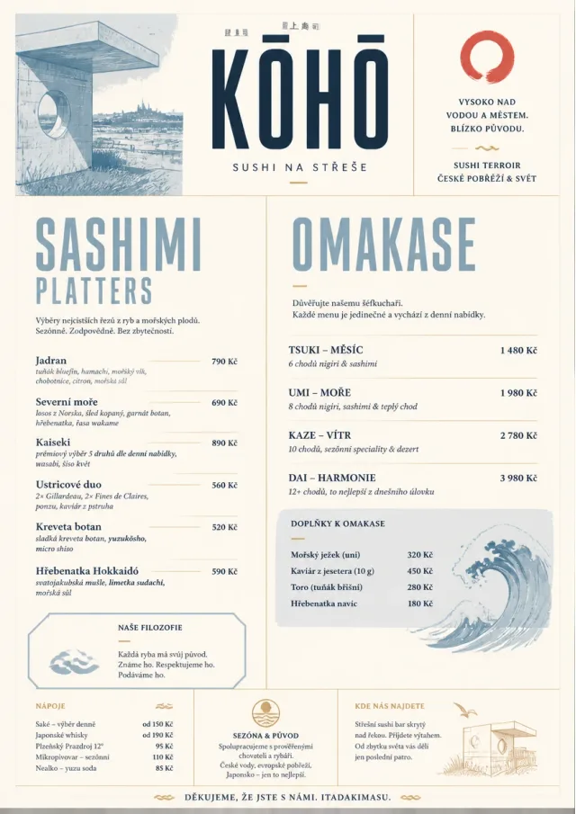 Fine Regional sushi-menu menu template preview
