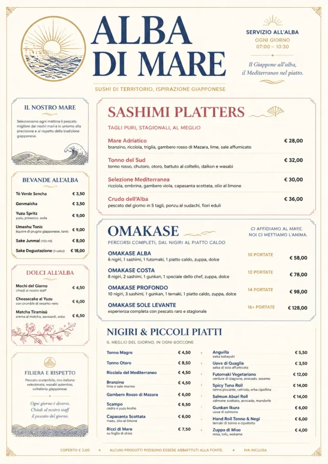 Fine Regional sushi-menu menu template preview