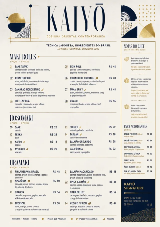 Modern Fusion sushi-menu menu template preview