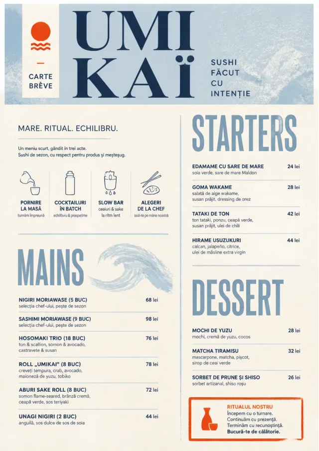 Chef Carte Brève sushi-menu menu template preview