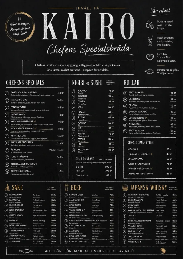 Chef Specials Board sushi-menu menu template preview