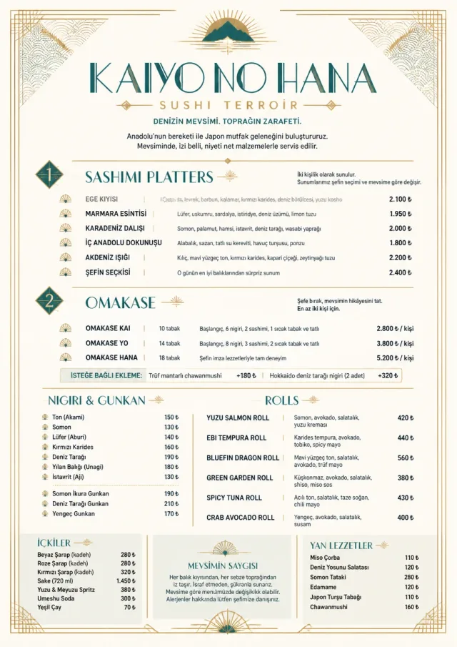 Fine Regional sushi-menu menu template preview