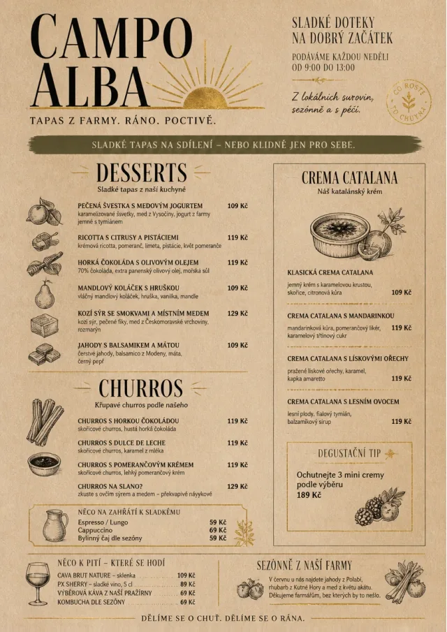 tapas farm table rustic tapas-menu menu template preview