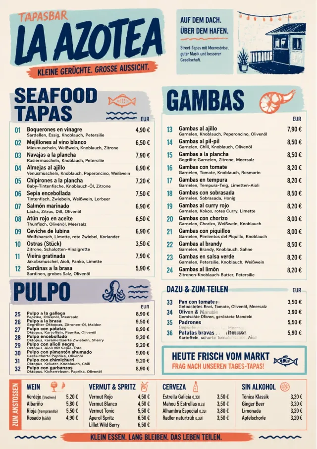 Street Stall Energy tapas-menu menu template preview
