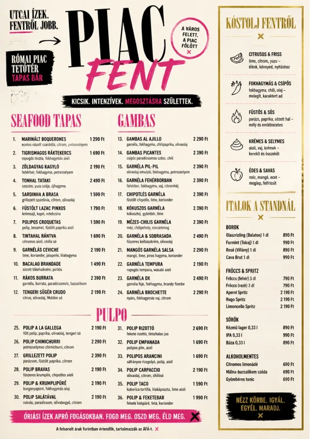 Street Stall Energy tapas-menu menu template preview