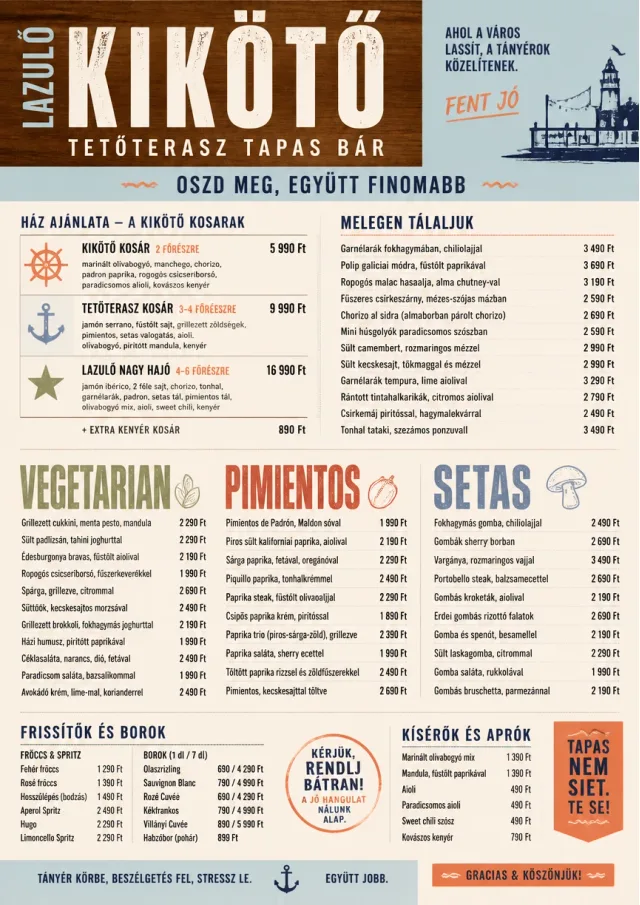 Family Style Feast tapas-menu menu template preview