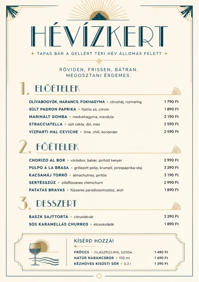 Chef Carte Brève tapas-menu menu template preview