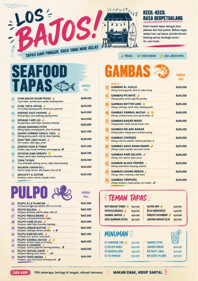 Street Stall Energy tapas-menu menu template preview
