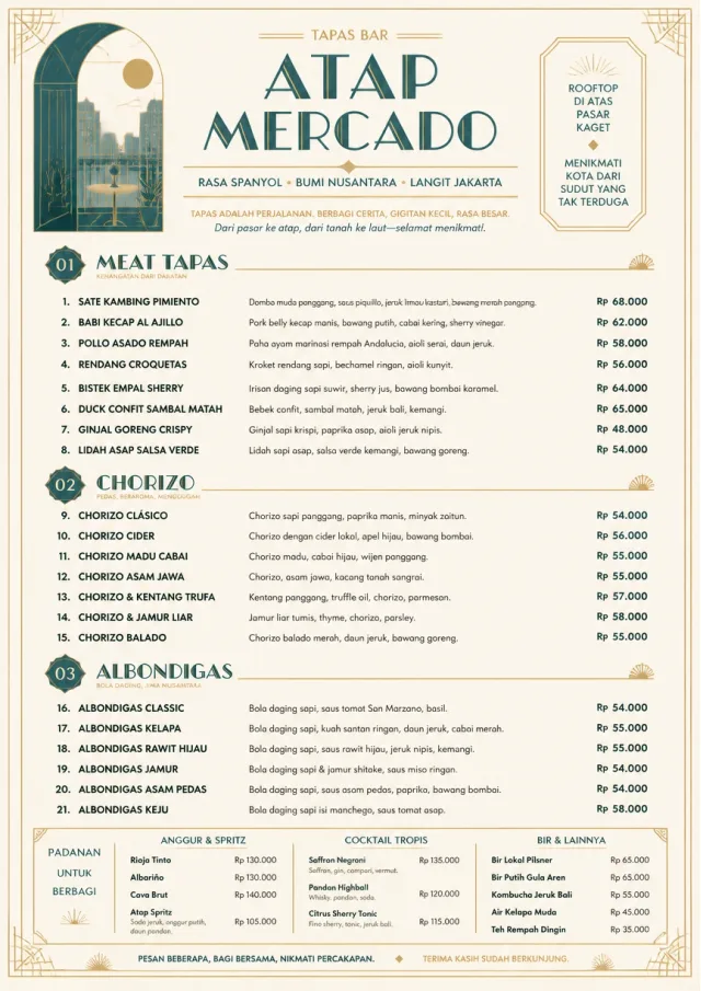 Fine Regional tapas-menu menu template preview