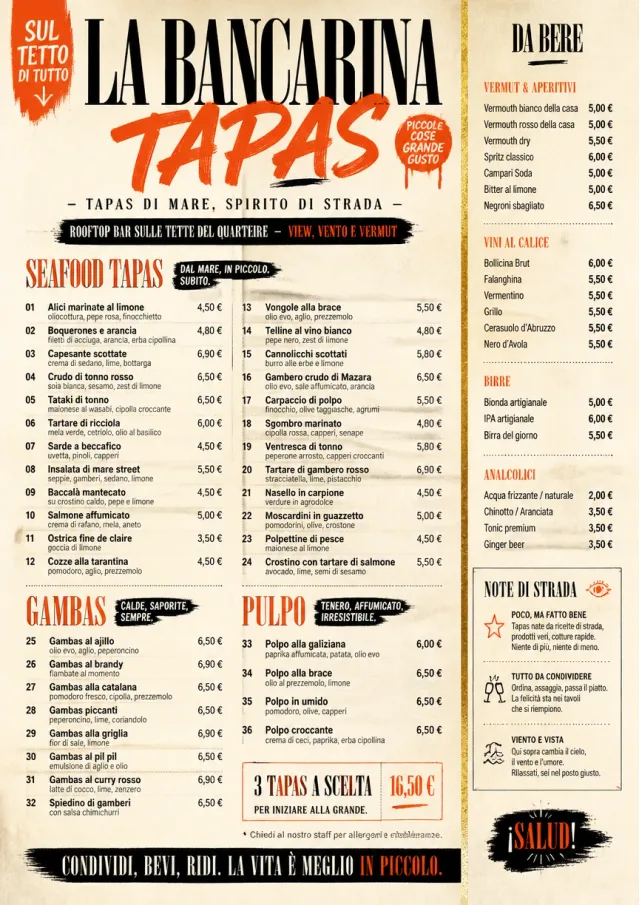 Street Stall Energy tapas-menu menu template preview