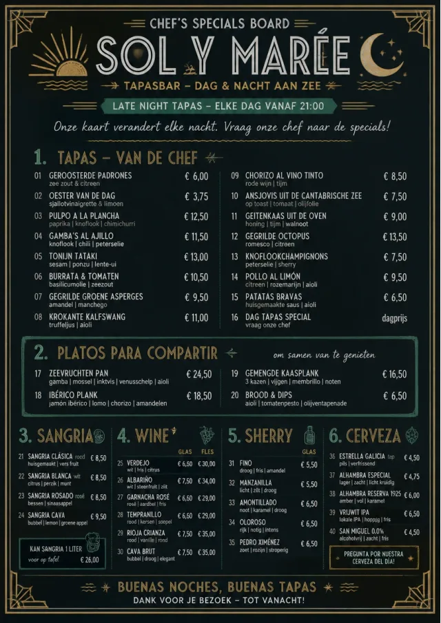 tapas chef specials board tapas-menu menu template preview