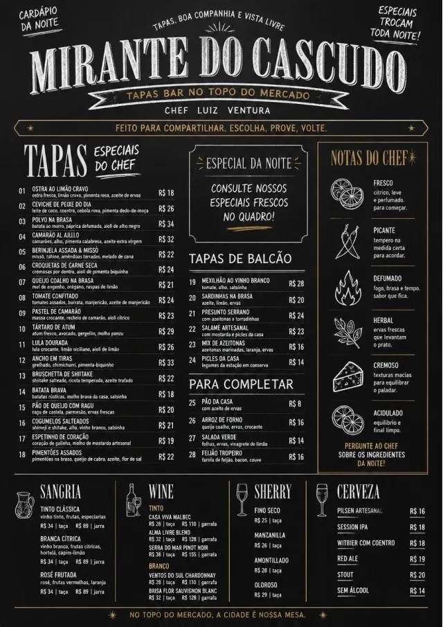 Chef Specials Board tapas-menu menu template preview