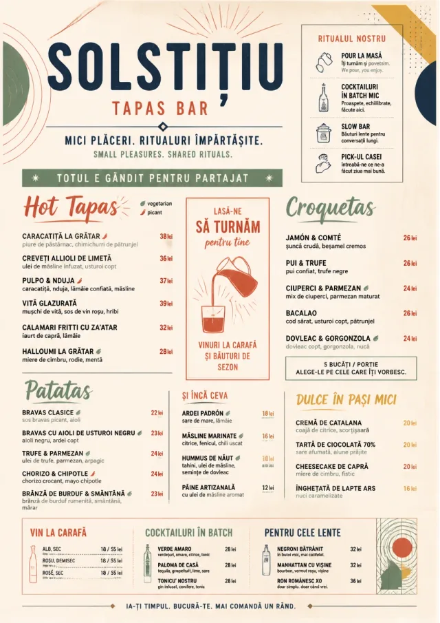 Modern Fusion tapas-menu menu template preview