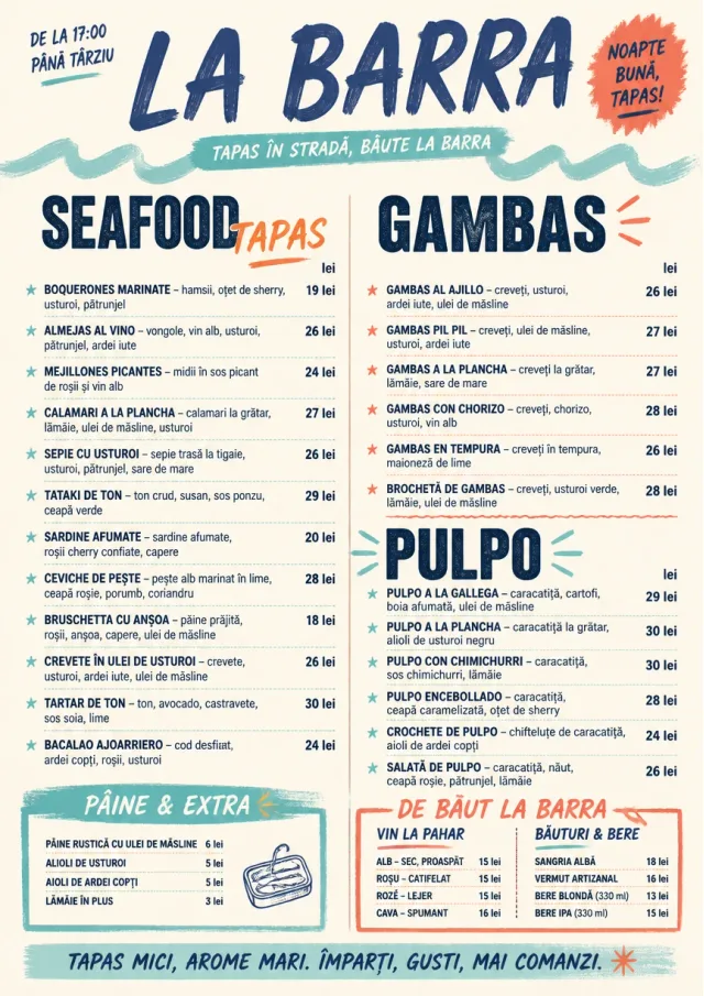 tapas street stall energy tapas-menu menu template preview