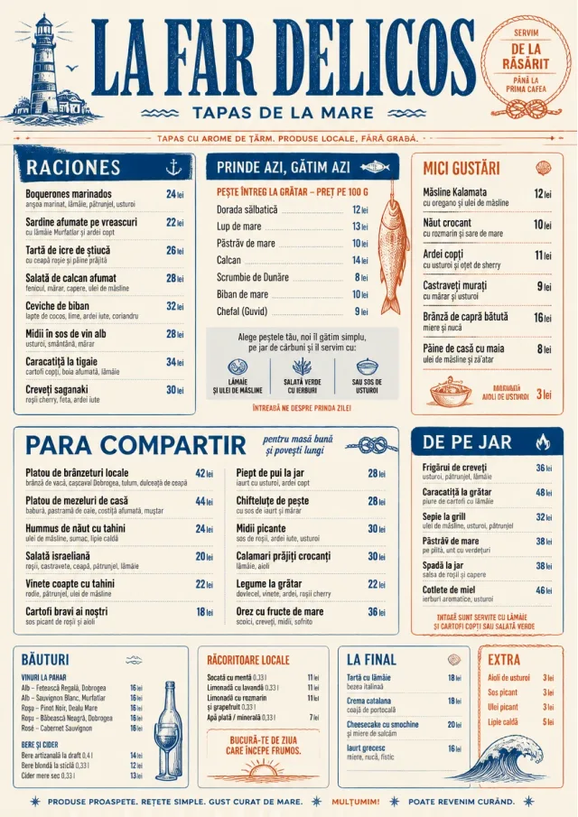 tapas coastal regional tapas-menu menu template preview