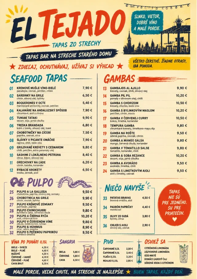 Street Stall Energy tapas-menu menu template preview
