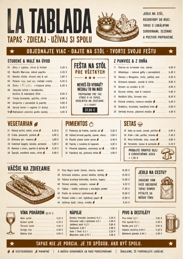 tapas family style feast tapas-menu menu template preview