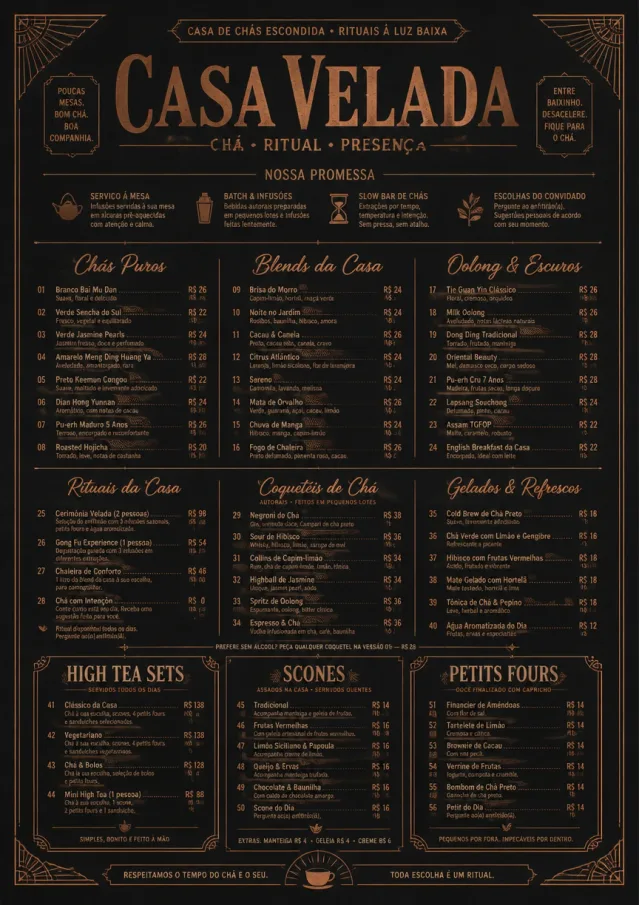 Speakeasy Spirits tea-menu menu template preview