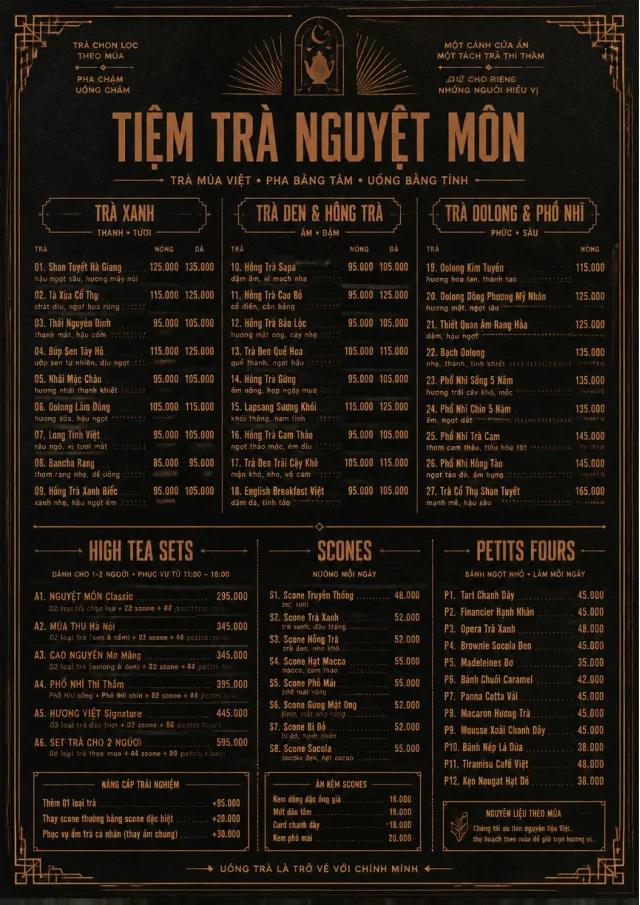 Speakeasy Spirits tea-menu menu template preview