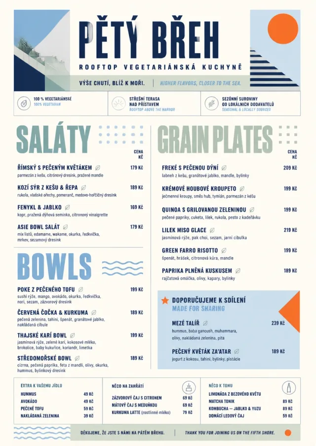 Modern Fusion vegetarian-menu menu template preview