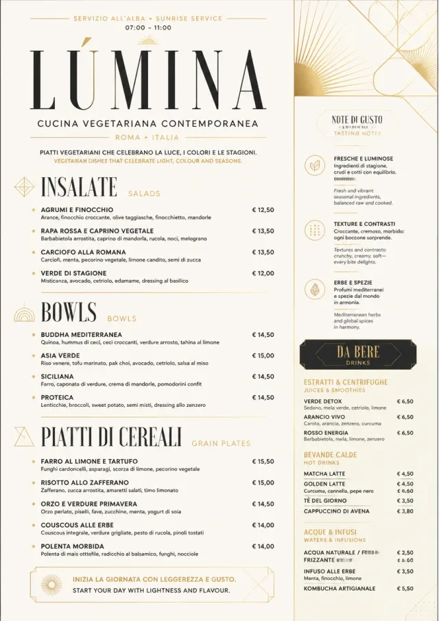Modern Fusion vegetarian-menu menu template preview
