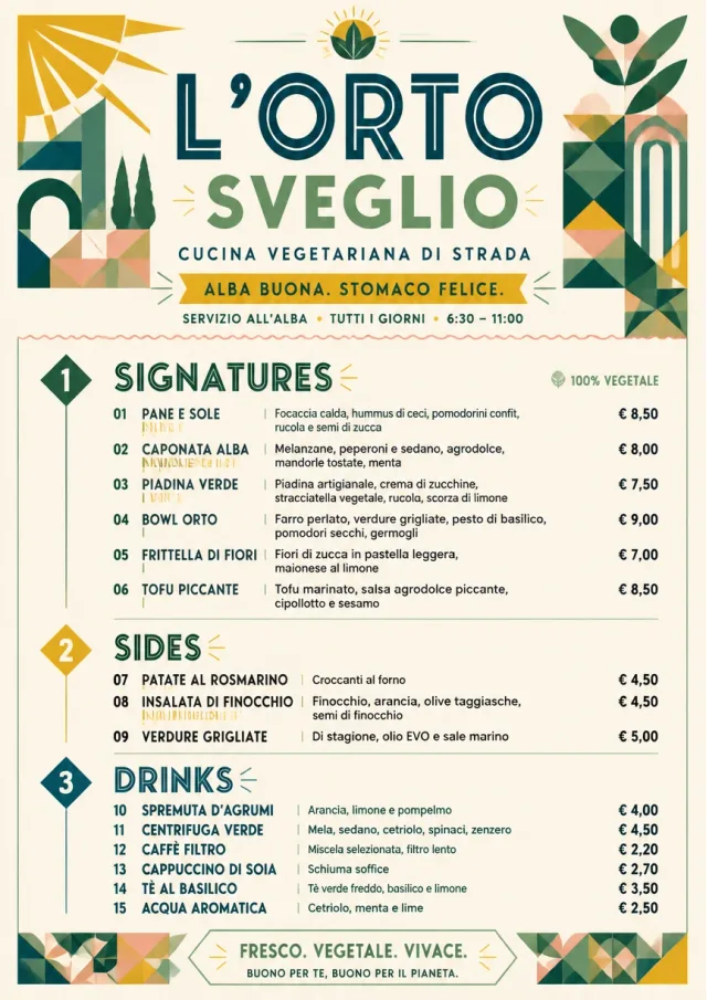 Street Stall Flyer vegetarian-menu menu template preview
