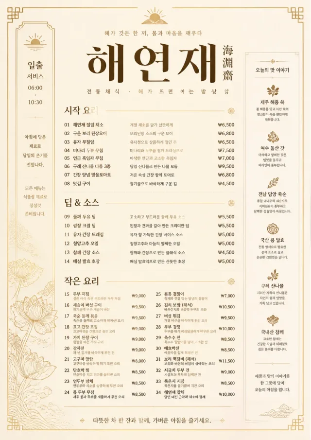 Heritage Tradition vegetarian-menu menu template preview